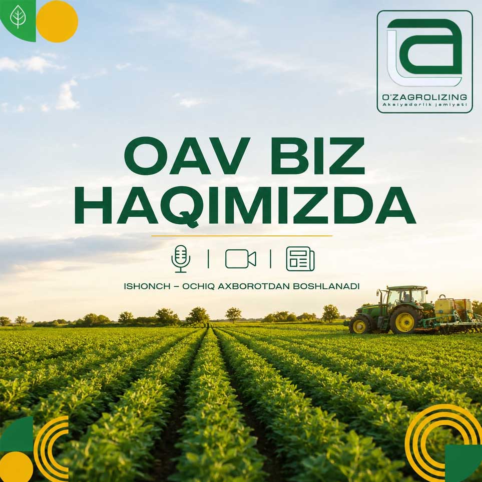 Zamonaviy texnika — samarali terim va yuqori natija sari muhim qadam!
